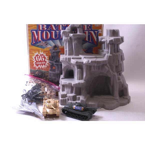 Battle Mountain Toy Playset, Army, Soldiers, Vintage, Incomplete ~ 250809-WH 458 - Picture 1 of 6